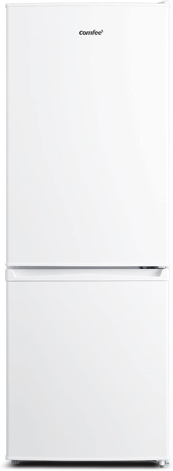 Comfee RCB169DK2(E) Fridge/Freezer Combination, 150 cm Height, Low Frost, Adjustable Fridge Temperature, LED Light, 195 kWh per Year, Fridge Capacity 115 L, 59 L Freezer, Black