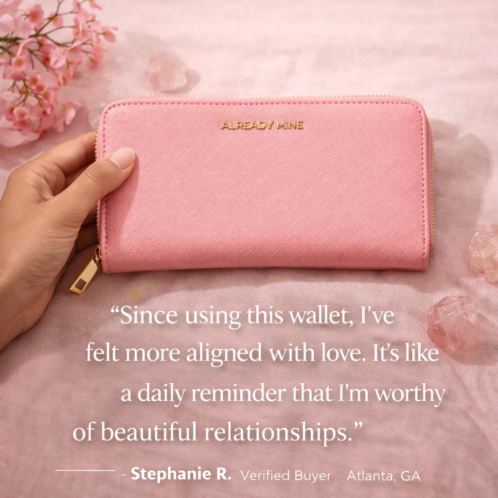Pink Manifestation Wallet - Love & Relationship