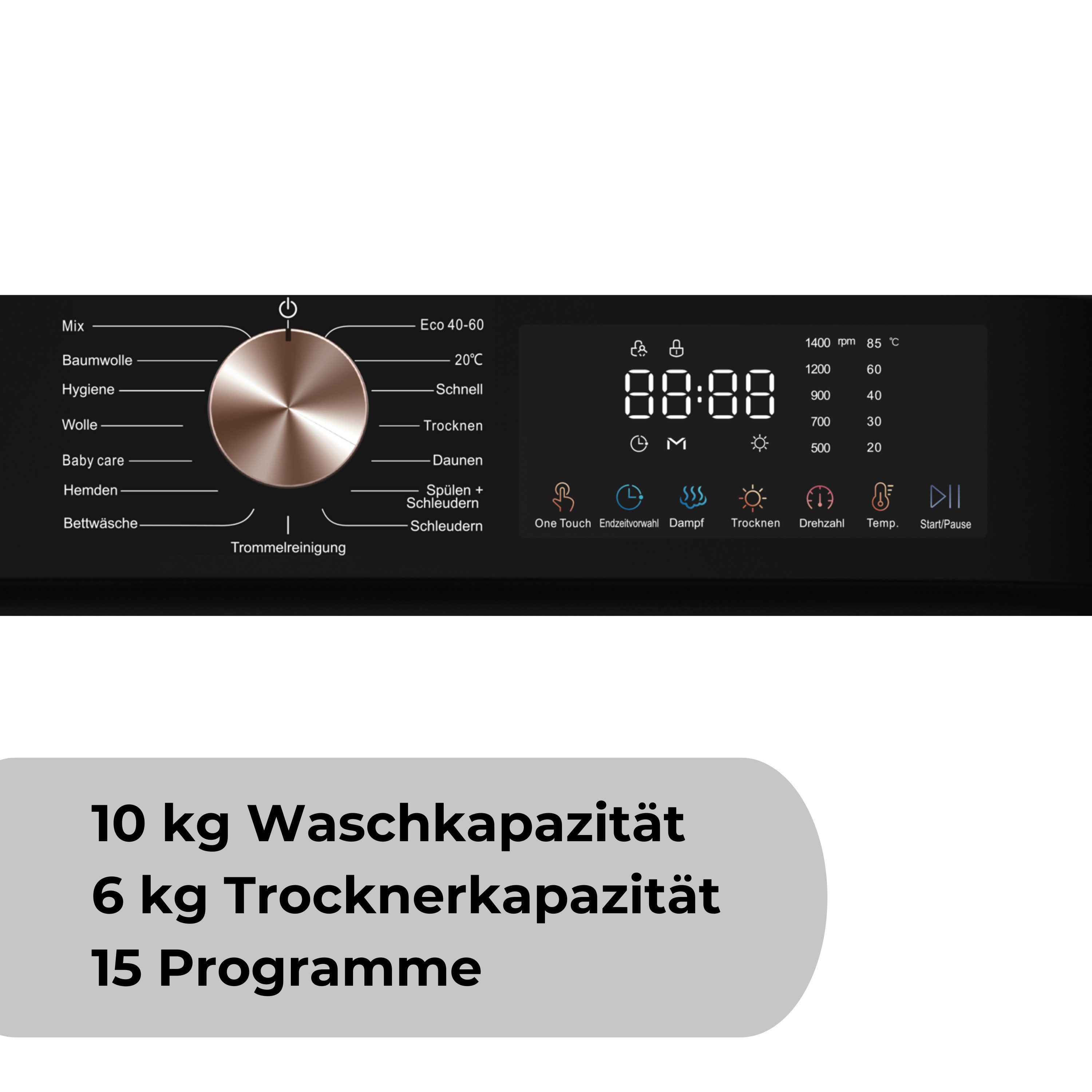 Waschtrockner WT10+6-TC-AD