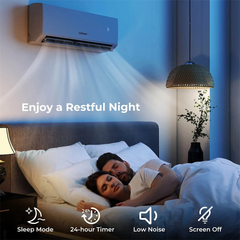 36000 BTU 23 SEER2 Dual Zone Mini Split Air Conditioner & Heater, WiFi Enabled Inverter Ductless System with Heat Pump & Energy Star