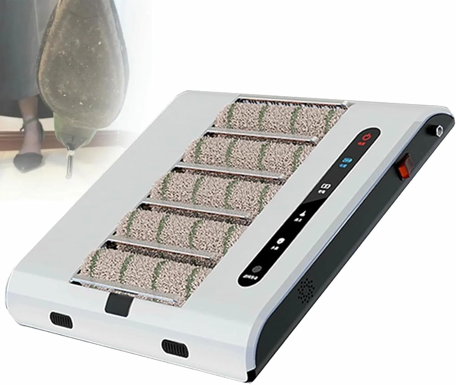 OJHVTCXD Monitor, ABS-Polymermaterial, Schwarz, Sohlenreinigungsmaschine, Elektrische Sohlenreinigungsmaschine