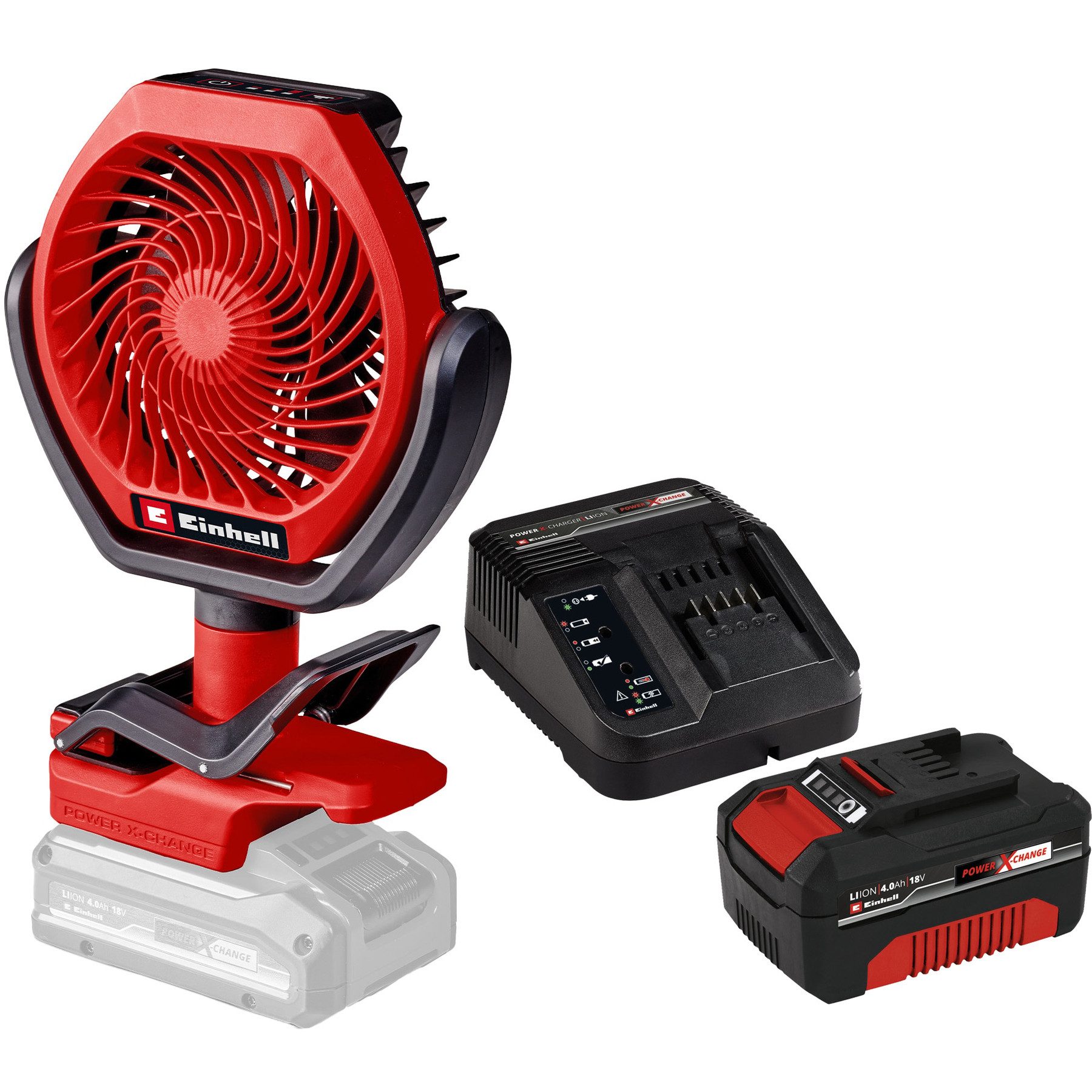 Akku-Standventilator EINHELL Akku-Ventilator GC-CF 18/110 Li KIT (1x 4,0 Ah)