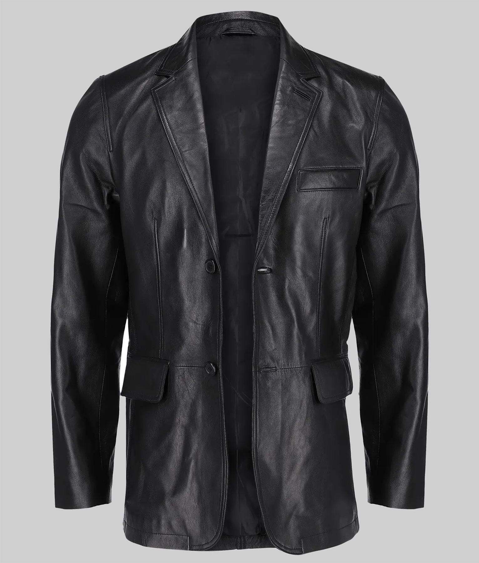Stanley Black Leather Blazer