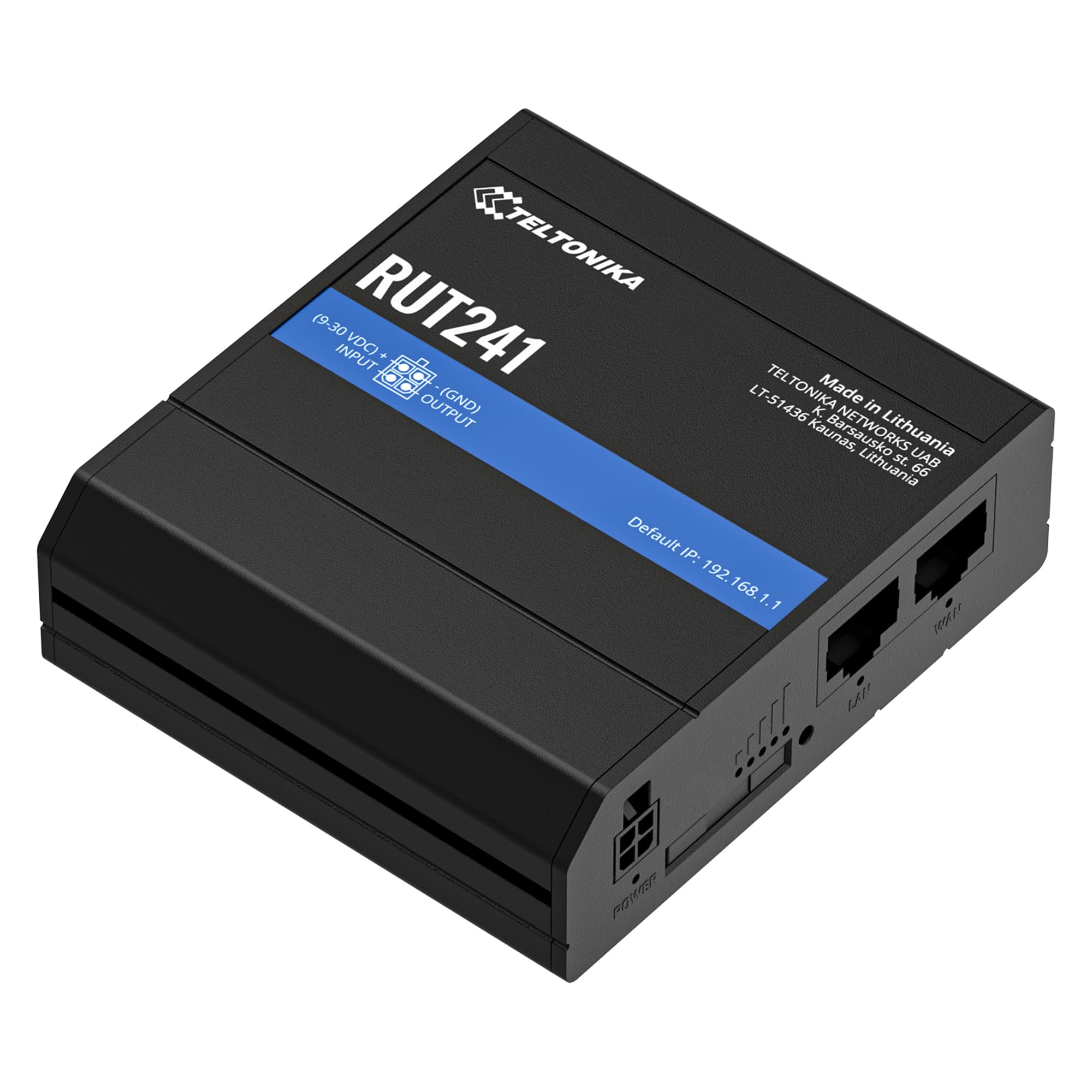 4G LTE Industrie-Router RUT241 Cat 4 Dualband-WLAN 2x Ethernet Failover RMS-Fernverwaltung mit SIM-Karten-Unterstützung