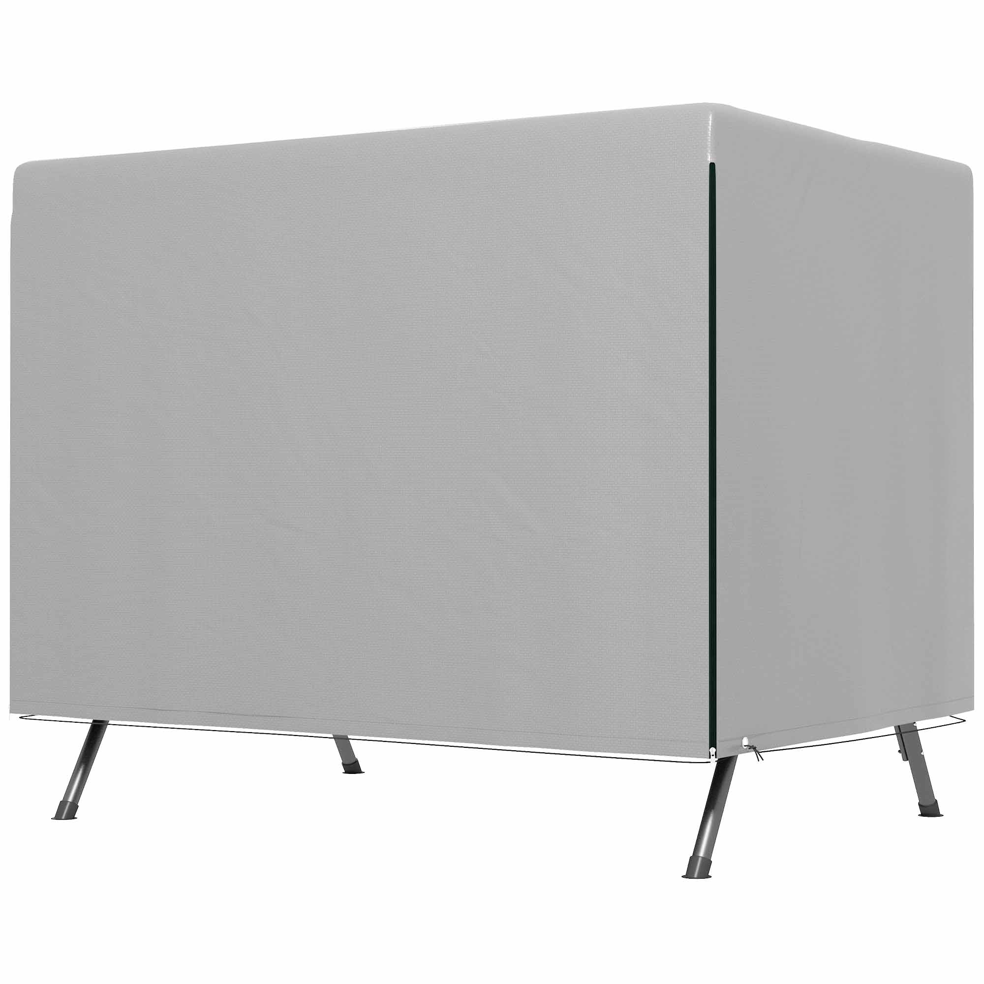 Outsunny Gartenmöbelabdeckung Abdeckung Schutzhülle für Outdoor-Möbel, 215 cm x 155 cm x 150 cm, Grau