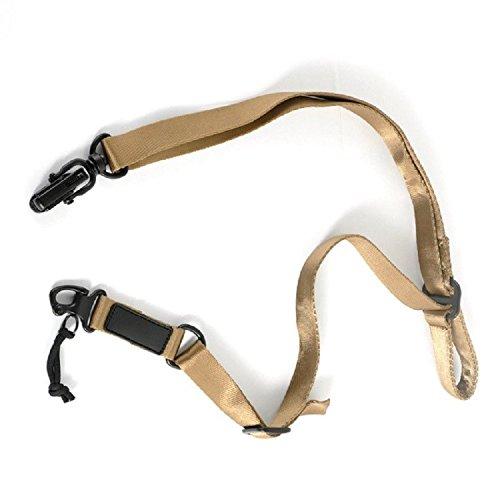 Green Blob Outdoors Dark Earth Tactical (All Metal Clips) Rifle Gun Strap