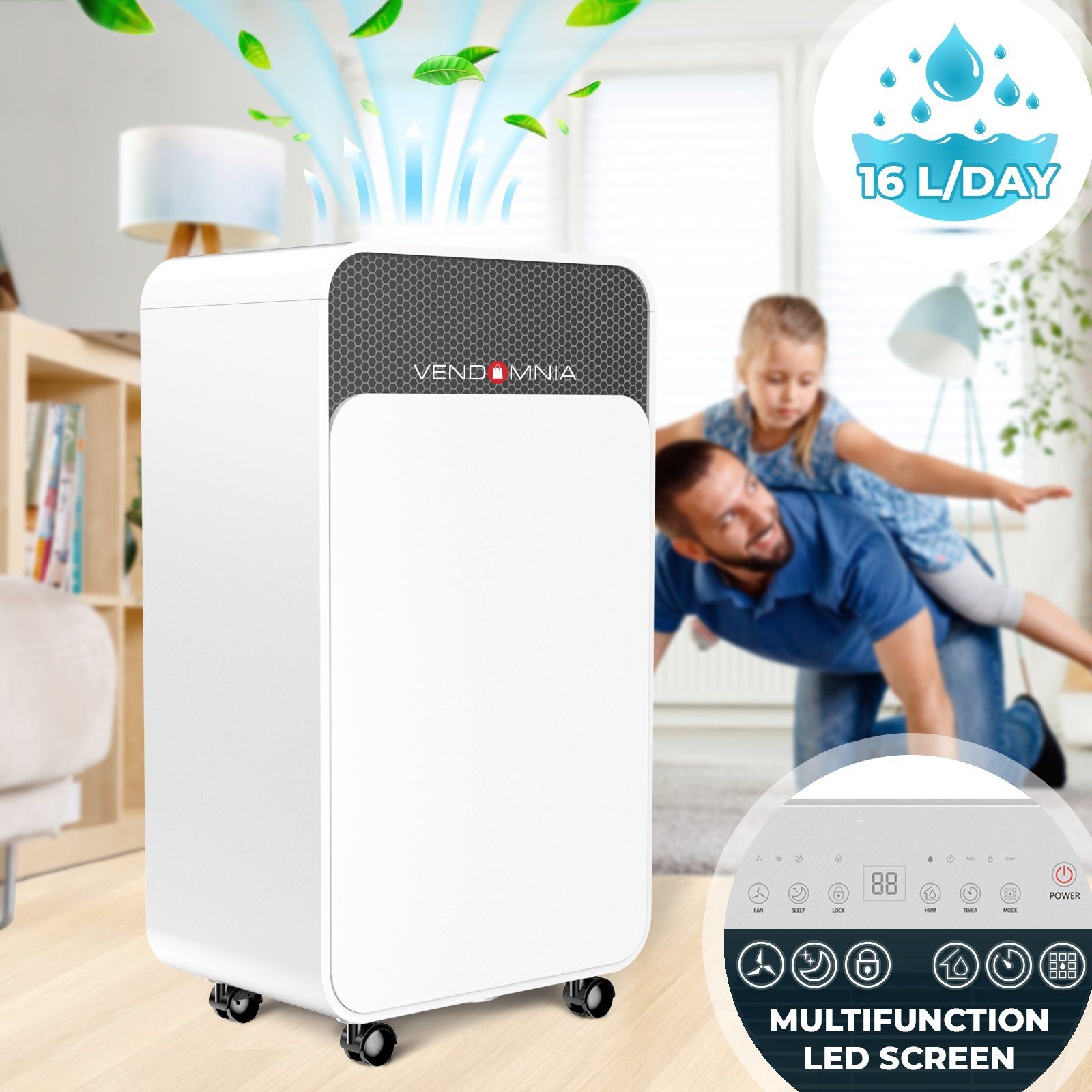 Luftentfeuchter Luftentfeuchter 16L/Tag Timer Raumentfeuchter Entfeuchtungsgerät