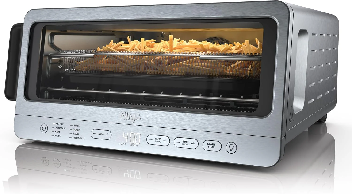 Ninja Air Fryer Toaster Oven Combo | 8-in-1 Functionality | Flip Up & Away for Storage Space