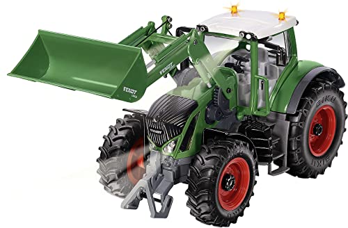 siku 6793, Trattore Fendt 933 Vario con caricatore frontale, Verde, Metallo e Plastica, 1:32, Telecomandato, Guida tramite app con Bluetooth, Senza telecomando : SIKU: Giochi e giocattoli