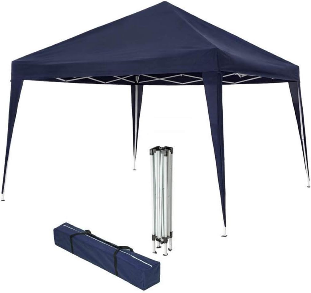 FP-TECH - GAZEBO PIEGHEVOLE GIARDINO 3X3 AUTOMATICO RICHIUDIBILE FISARMONICA STAND FIERA VERDE O BIANCO (Gazebo Bianco)