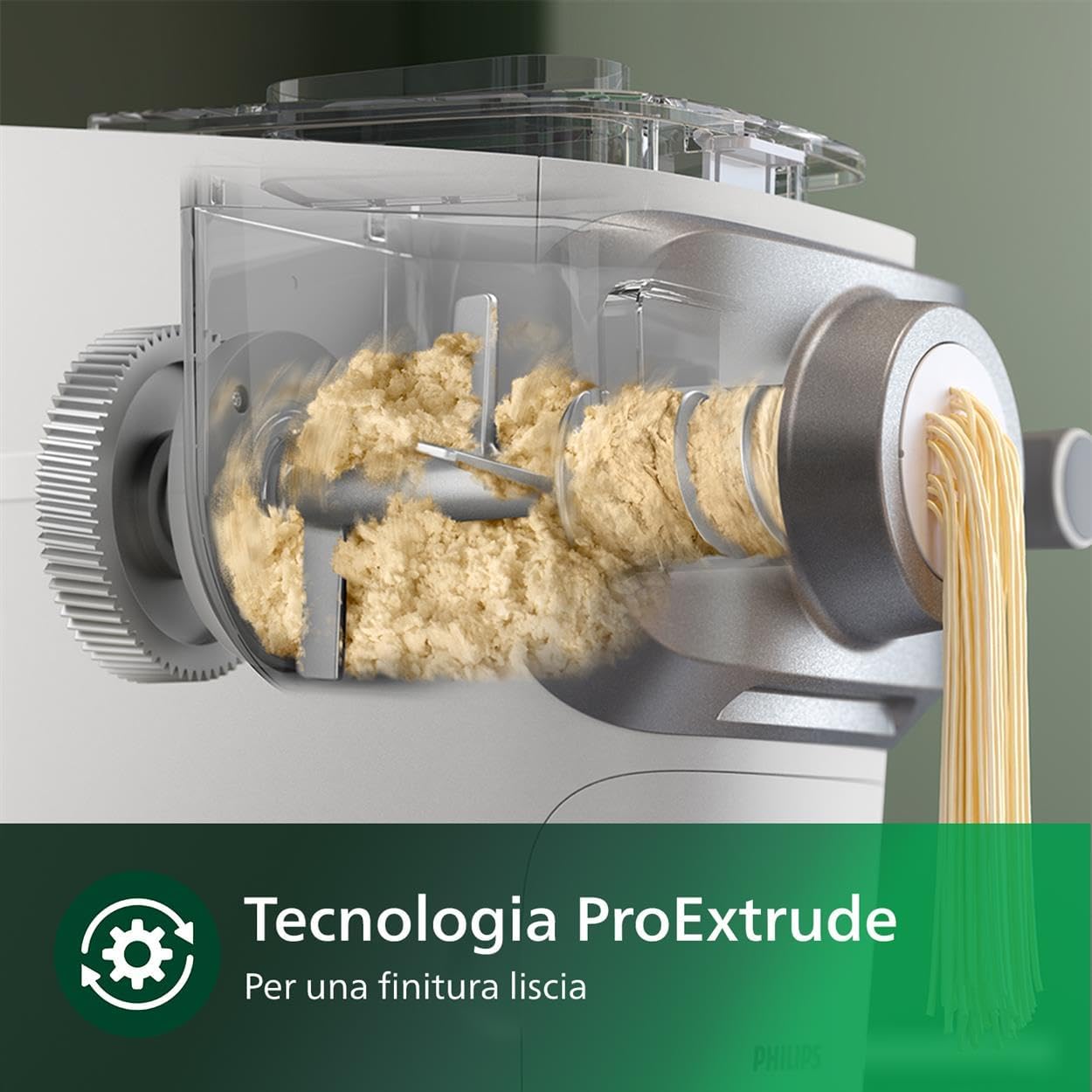 Macchina Per La Pasta Serie 7000 - Tecnologia ProExtrude, Completamente Automatica, Tecnologia Di Miscelazione Perfetta, 6 Trafile, Bianco (HR2660/00)