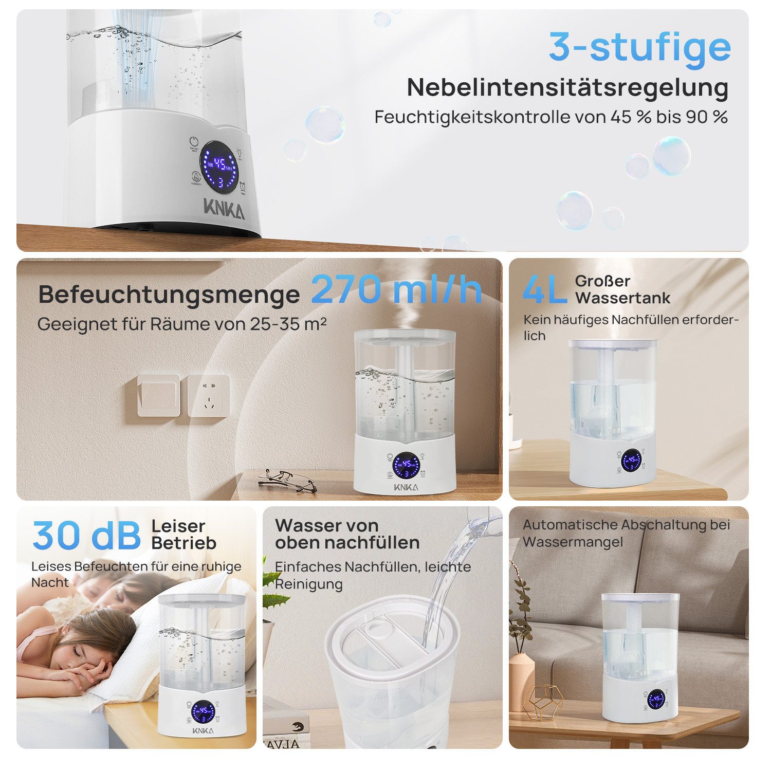 Luftbefeuchter Top-Fill Raumbefeuchter