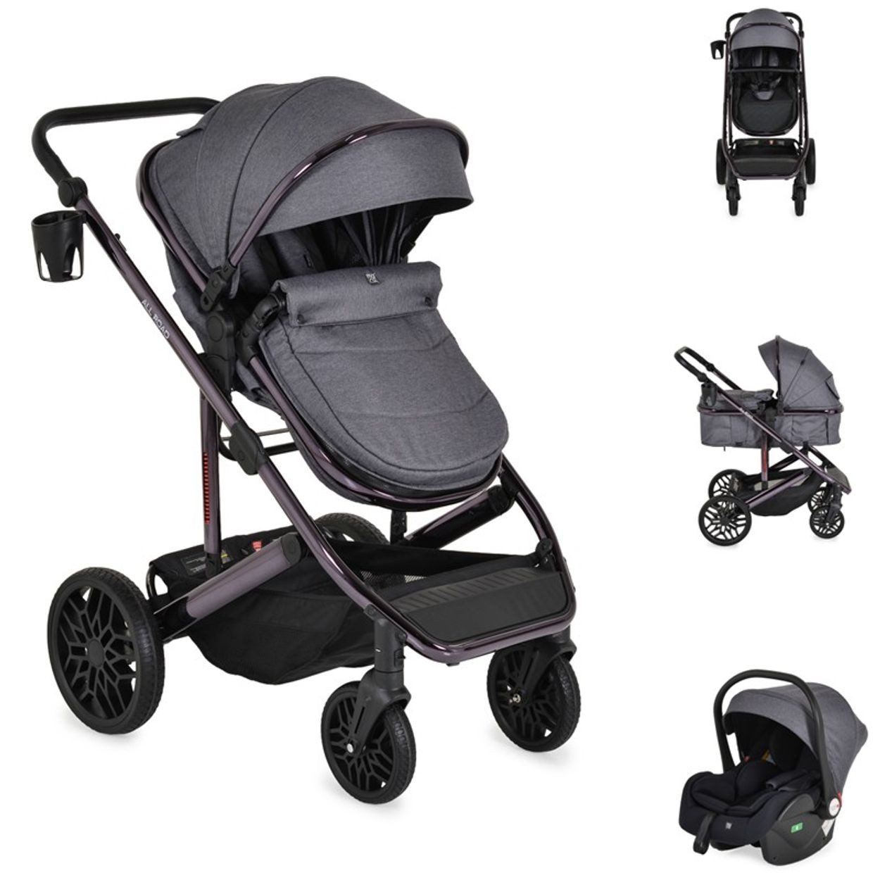 Kombi-Kinderwagen Kombikinderwagen 3in1 all Road