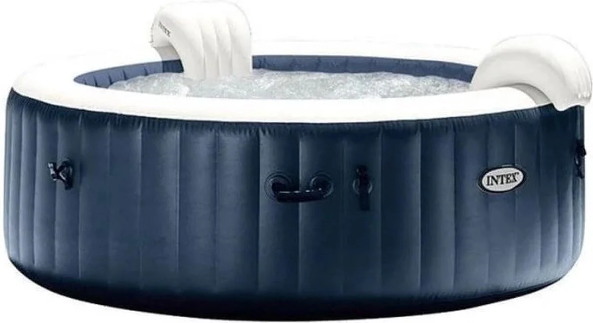Intex Aufblasbare Pools, 216 x 71 cm, blau/weiß, PureSpa Bubble Massage Set, 28432