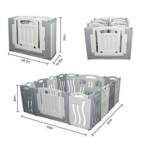 Gupamiga Recinto per Bambini Pieghevole 155×150 cm, Box per Bambini o Neonato con Tavola di Pittura : Amazon.it: Prima infanzia