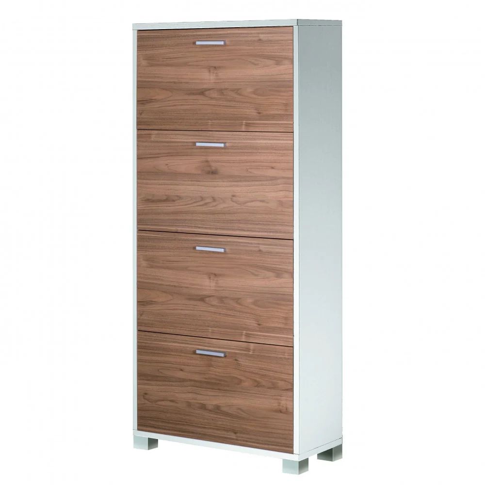 Scarpiera con ante per interno, elegante, resistente con montaggio facile 70 x 29 cm