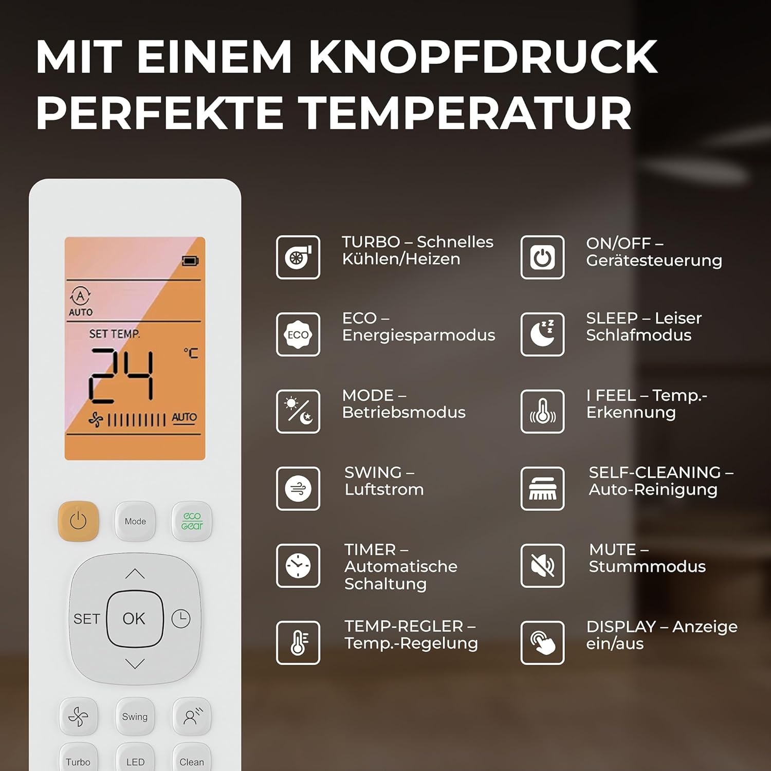 Kältebringer Split Klimaanlage - 18000 BTU (5,3 kW) - Klimagerät mit Heizfunktion, WiFi & App, bis 91qm, sehr leise - Set mit 5m Kupferleitung, Kältemittel R32, Montagematerial, Wandhalterung