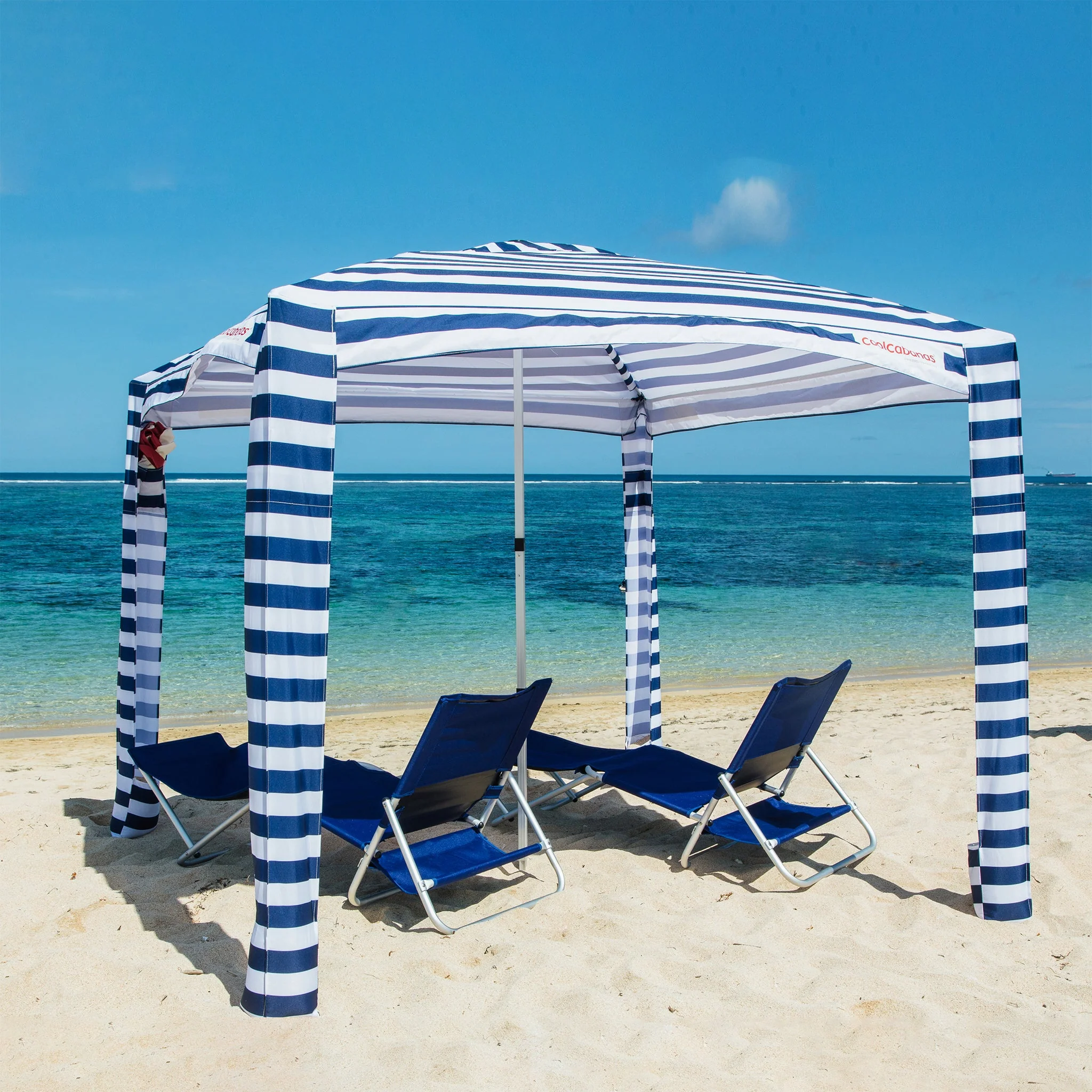 CoolCabana 5 Ombreggiatura da Spiaggia - Protezione UPF 50+, Ampia Zona d’Ombra