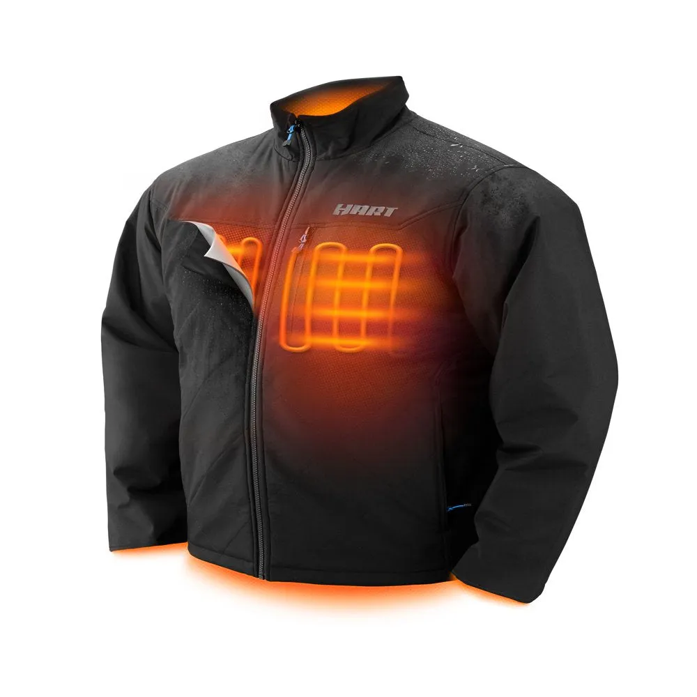 HART 20 Volt Men'S Heated Medium Duty Jacket Kit, Medium