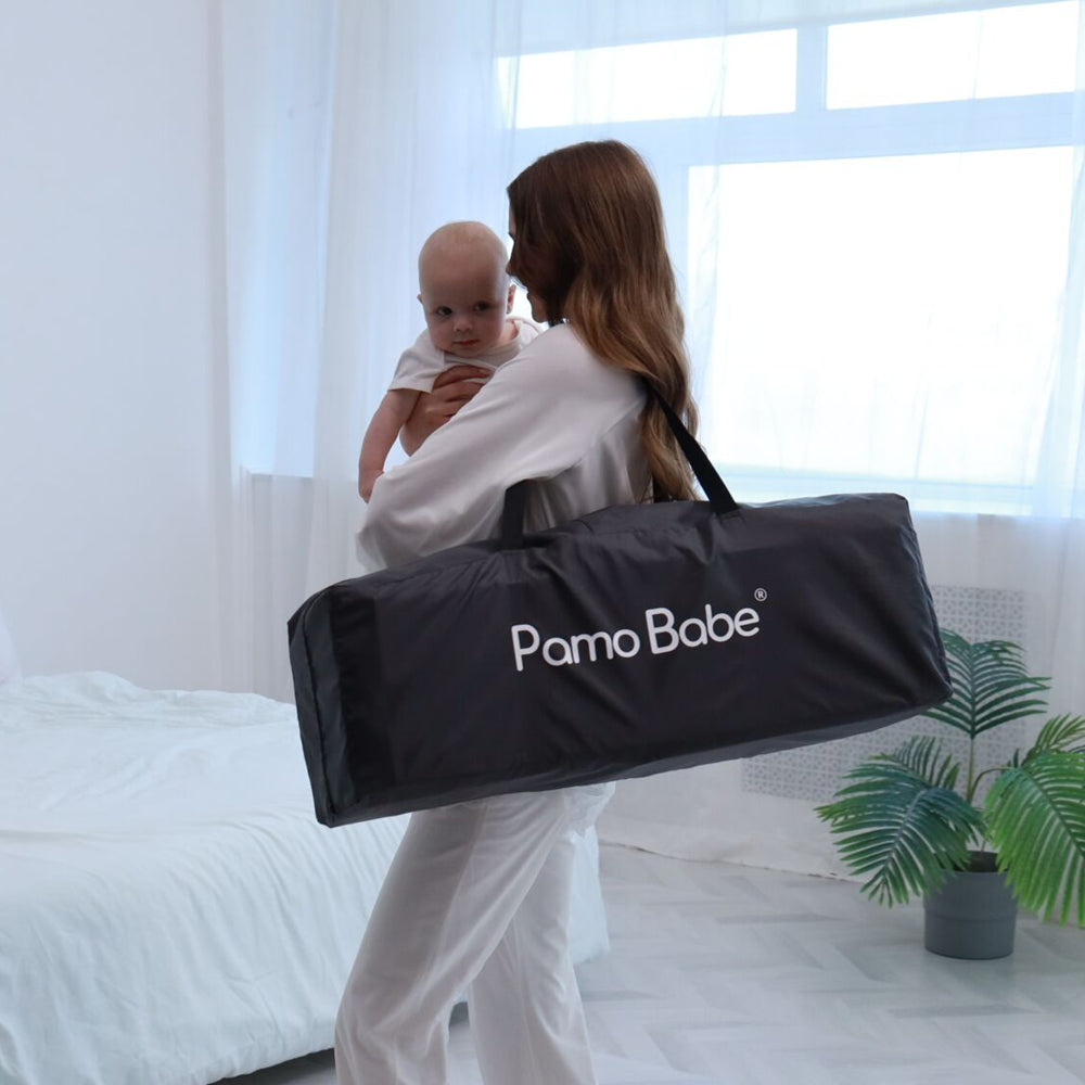 Pamo Babe Unisex Nursery Center Playard with Bassinet, Changing Table & Toys