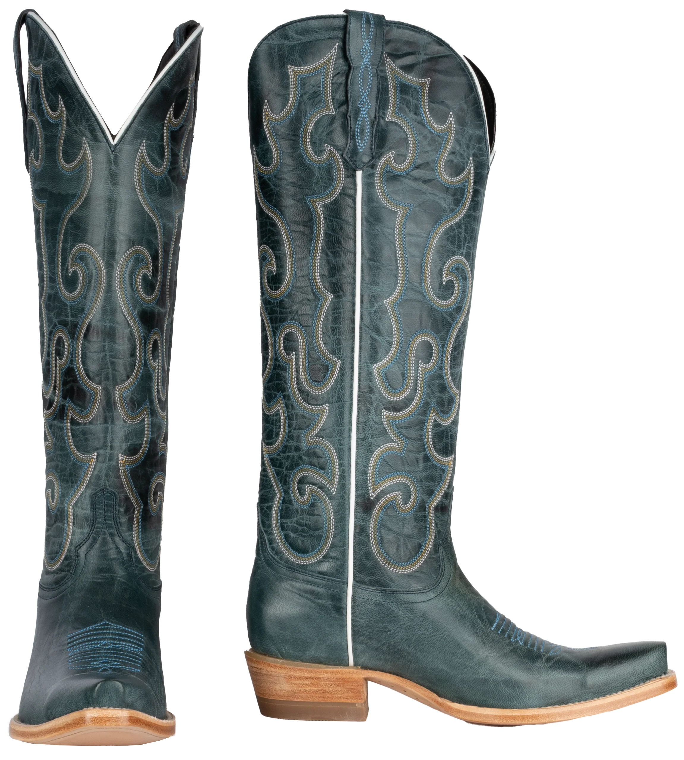 Resistol Boots Maddog Goat Blue - Pointed Toe