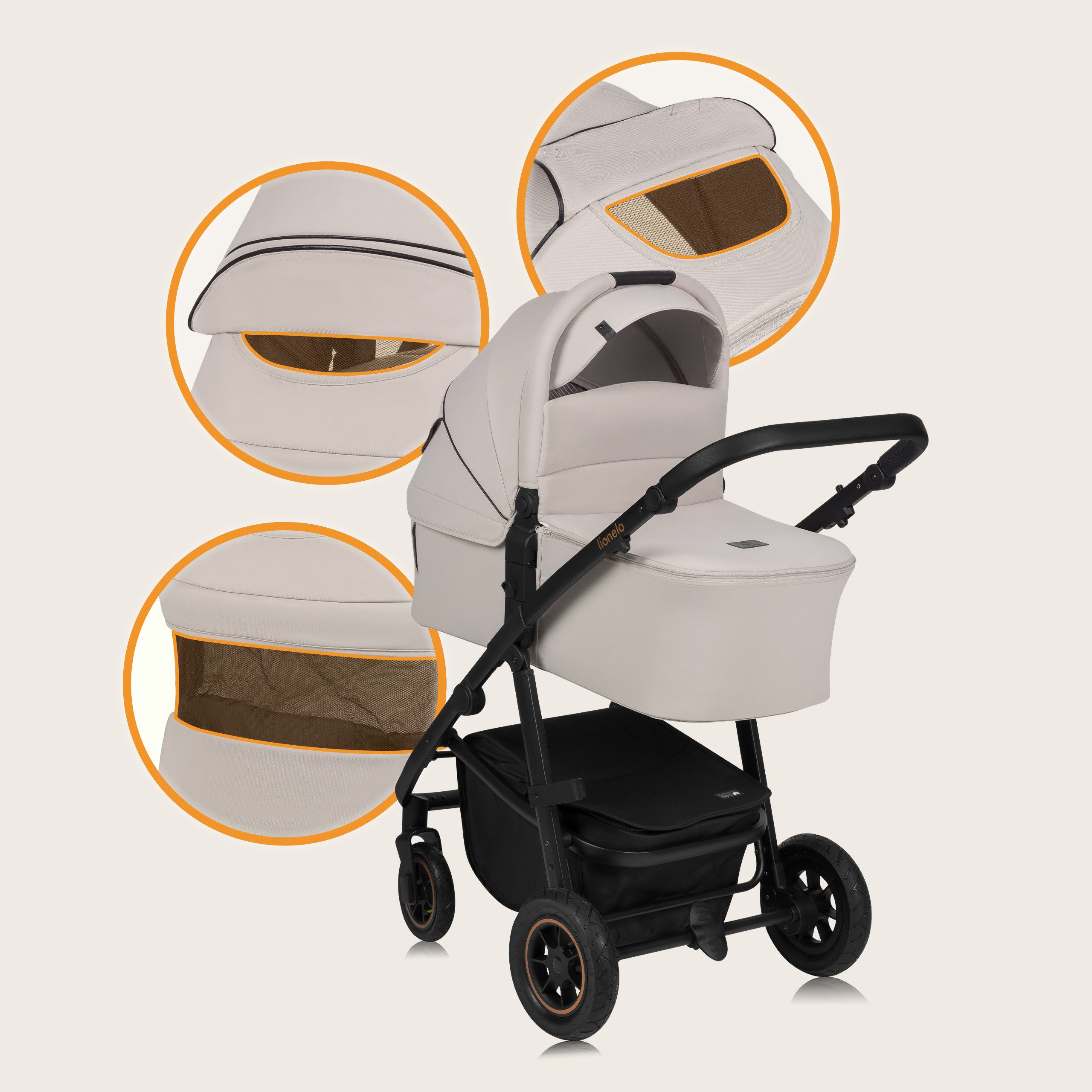 Kombi-Kinderwagen AMBER PLUS 2IN1