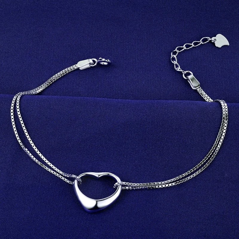 Náramok S925 Strieborné Srdce – Eurocharms