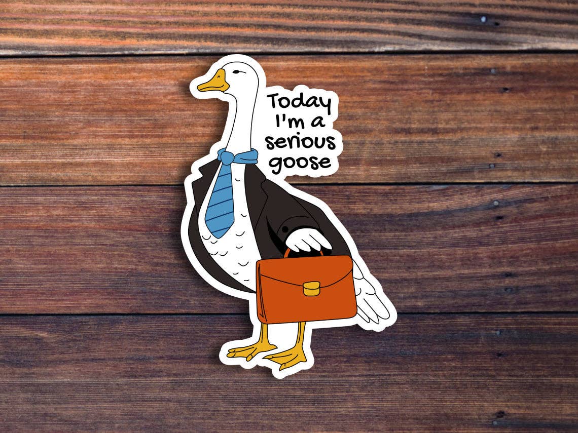 Sticker Horse - Serious Goose Sticker