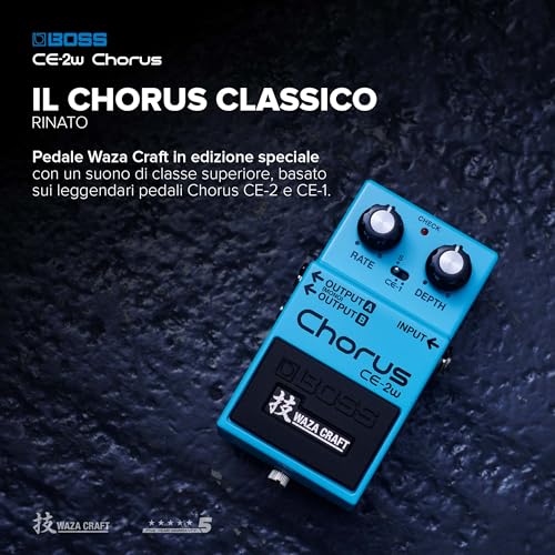 BOSS CE 2W Pedale Chorus Waza Craft Special Edition, pedale Waza Craft in edizione speciale, l'esperienza definitiva del suono BOSS : Amazon.it: Strumenti Musicali