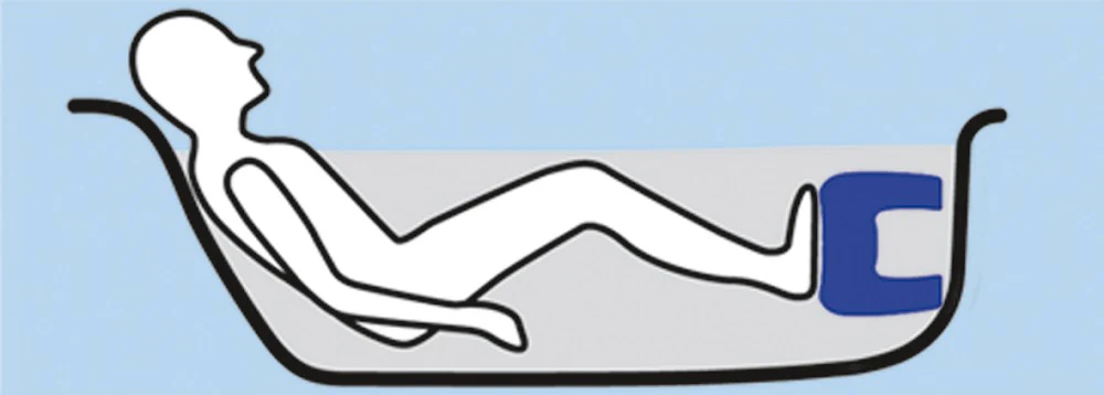 Badewannenhocker Wei?