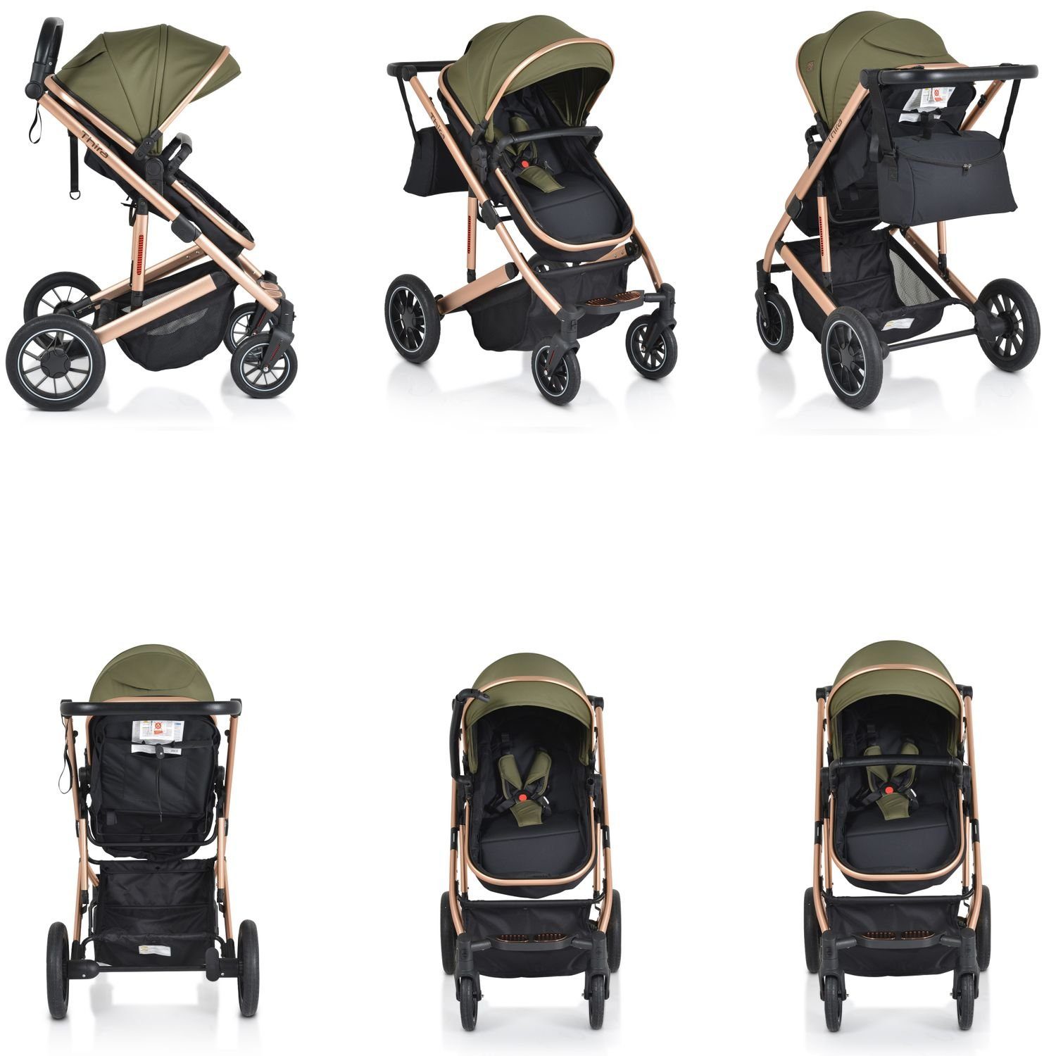 Kombi-Kinderwagen Kombikinderwagen 2 in 1 Thira