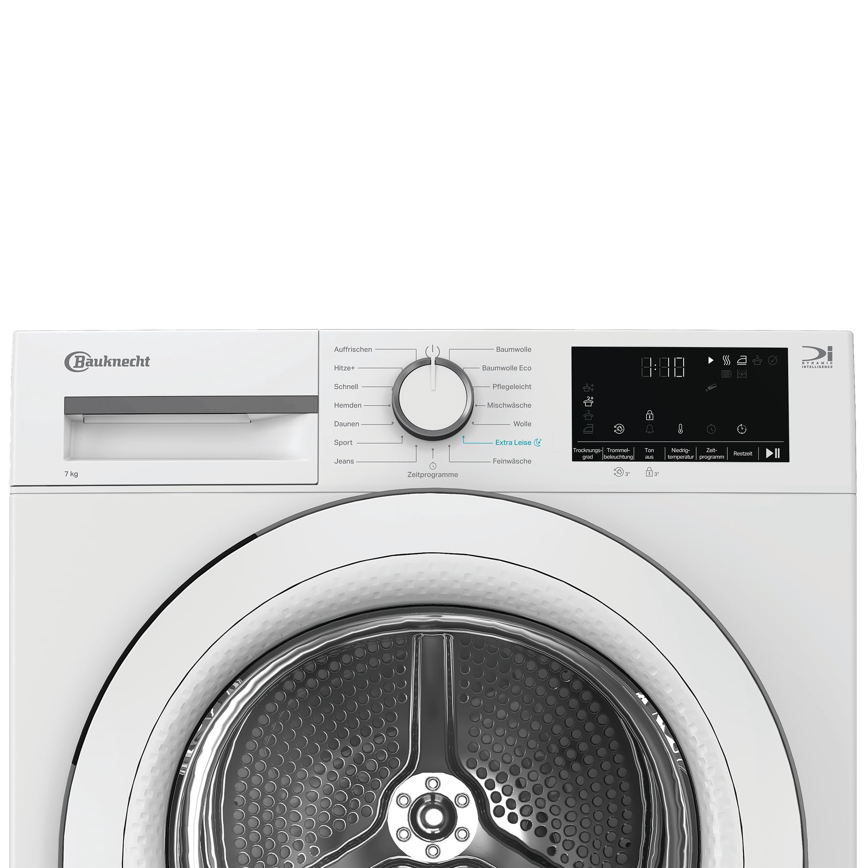 Wärmepumpentrockner BT 7RC WW mit 7 kg Fassungsvermögen und Precision Dry, EEK C, Slim Design, weiß