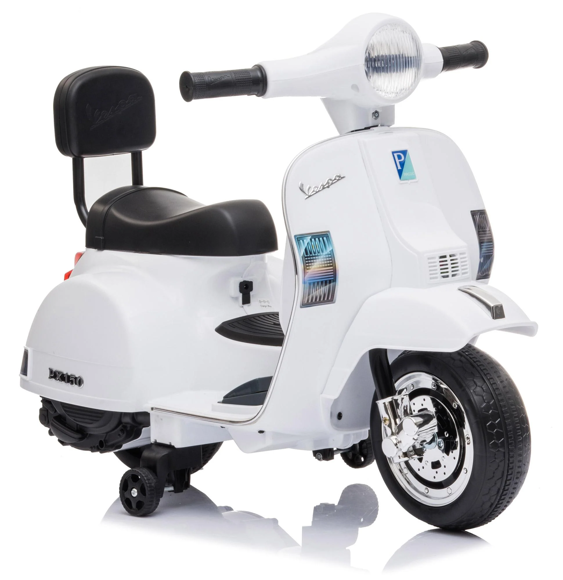 Piaggio Mini Vespa PX150 Elettrica 6V per Bambini Bianca