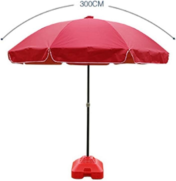 Garten Parasols Garten Terrasse Parasol Regenschirm, Schatten leicht Montage UV Schutz wasserdicht für Outdoor -Strand und Marktsonne Dach, rote Außenparasole