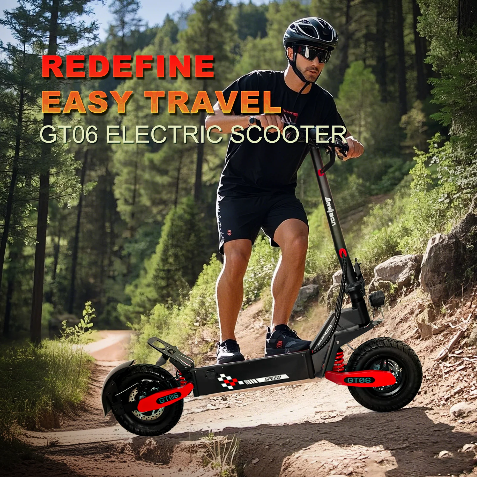 Off Road Electric Scooter for Adults, 1200W Motor Fast E Scooter, Up to 28MPH Top Speed & 20Miles Long Range, 11