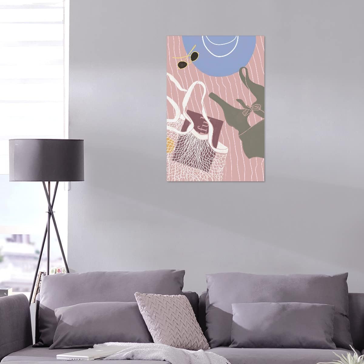 artboxONE Alu-Print 150x100 cm Kunga - Am Strand Strandtuch von Künstler The Artcircle