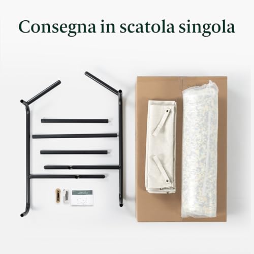 Zinus Ada Poltrona Relax 79x68x79   Poltrona con struttura in metallo e cuscino in schiuma a scaglie   Tessuto Bucle : Amazon.it: Casa e cucina