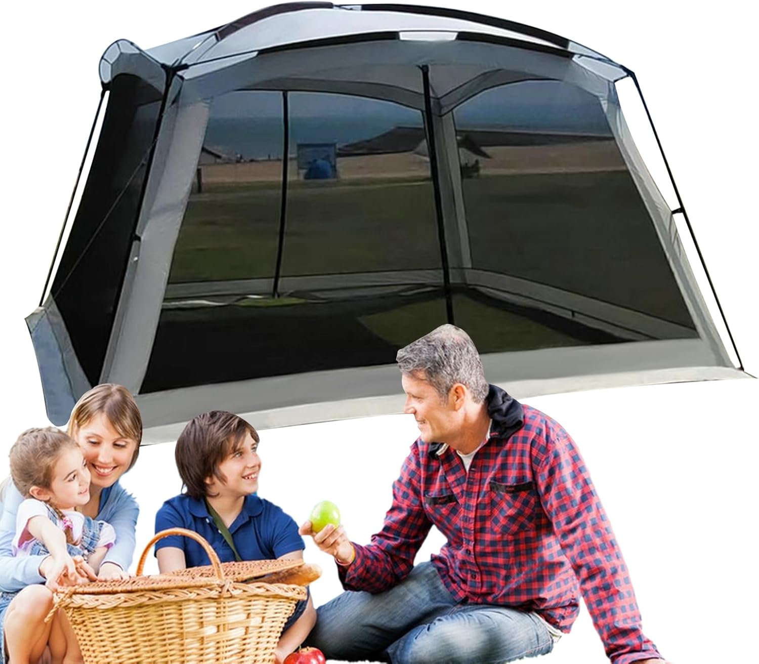 Camping | Tragbarer UV-beständiger Schirm Mit Netz - Netze Für Camping - Für Familienausflug Picknick Im Garten Wandern Roadtrips Und Reisen