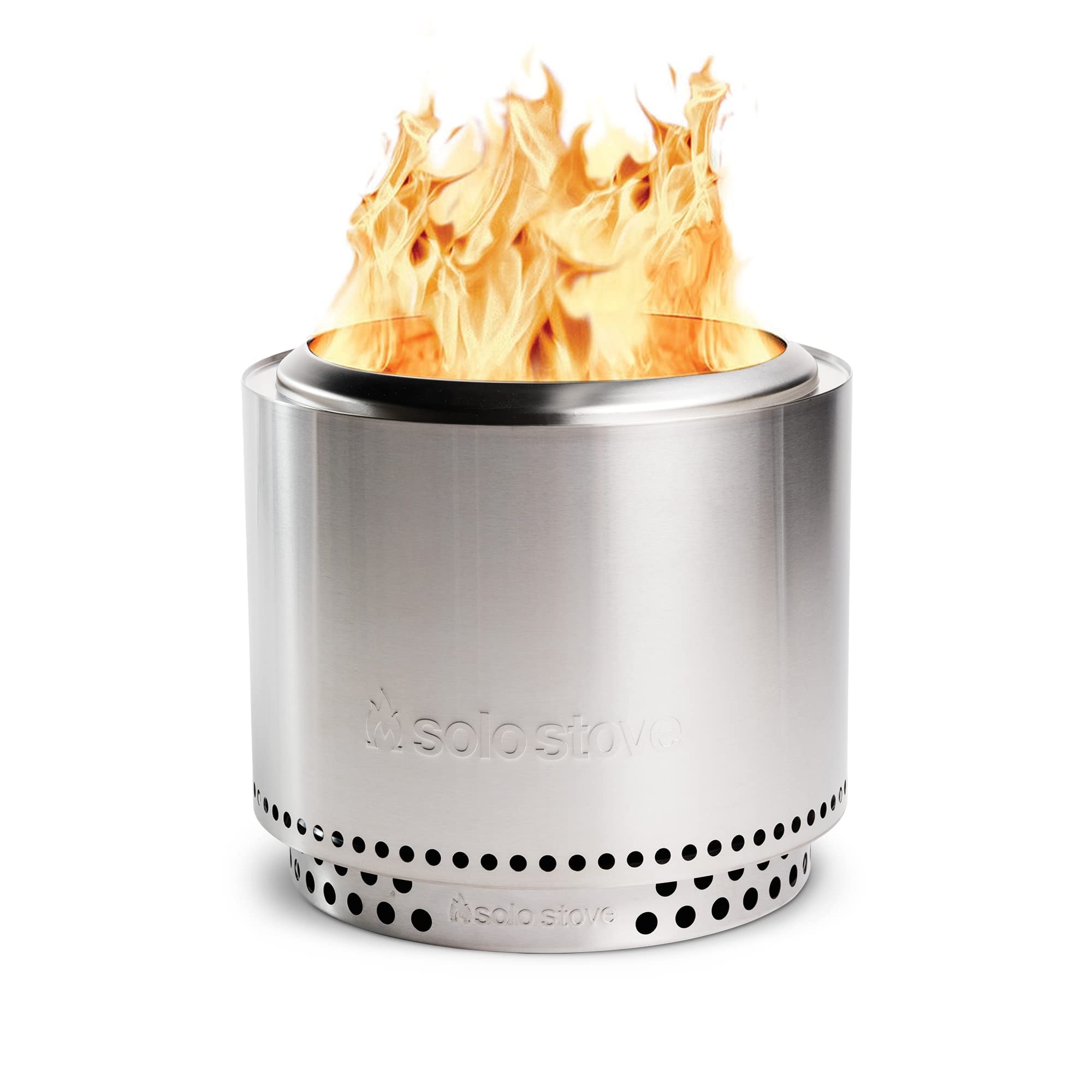 Solo Stove Feuerschale Bonfire 1.0 Outdoor Kamin Edelstahl Standfuß raucharm tragbar 49,5 cm Höhe 44,5 cm