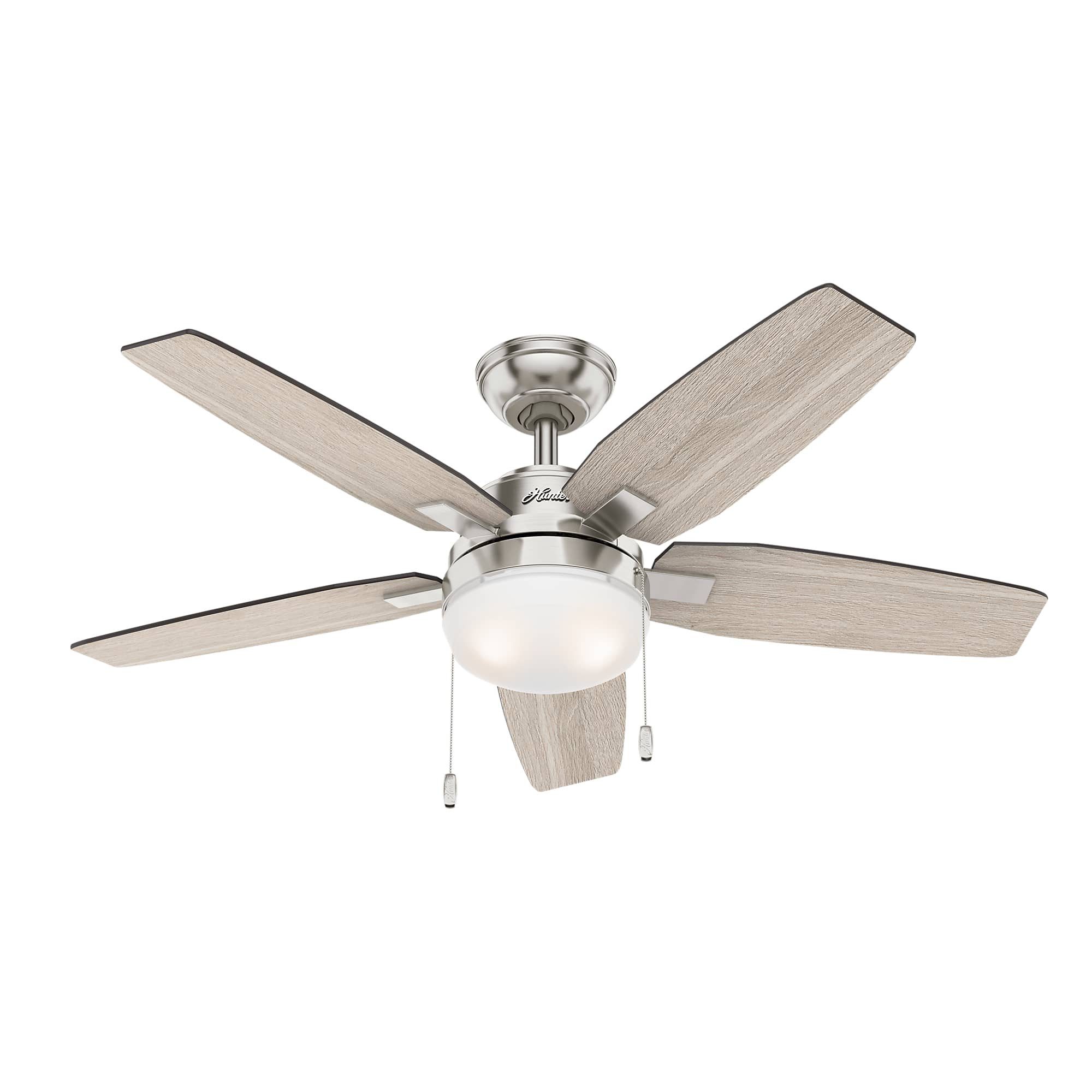 Deckenventilator Deckenventilator Arcot Nickel 117 cm mit Licht