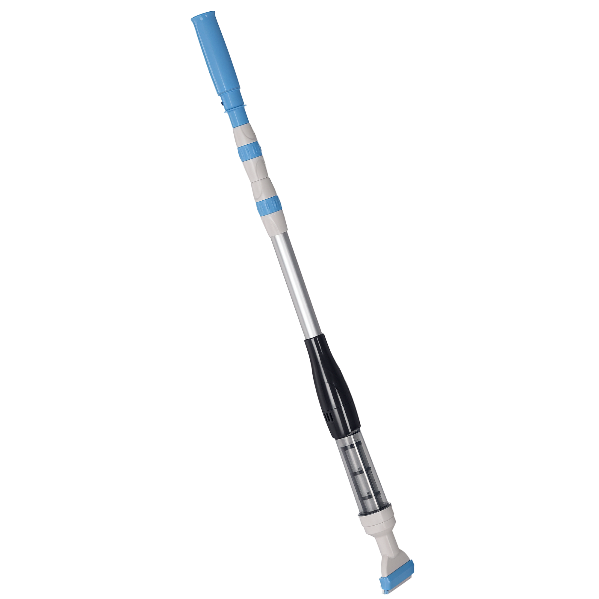 Outsunny Poolsauger, kabbellos, 80 Min. Betrieb, geringes Gewicht: 800g, 19L Wasser/Minute, Aluminium, Ф6 x 106-162 cm