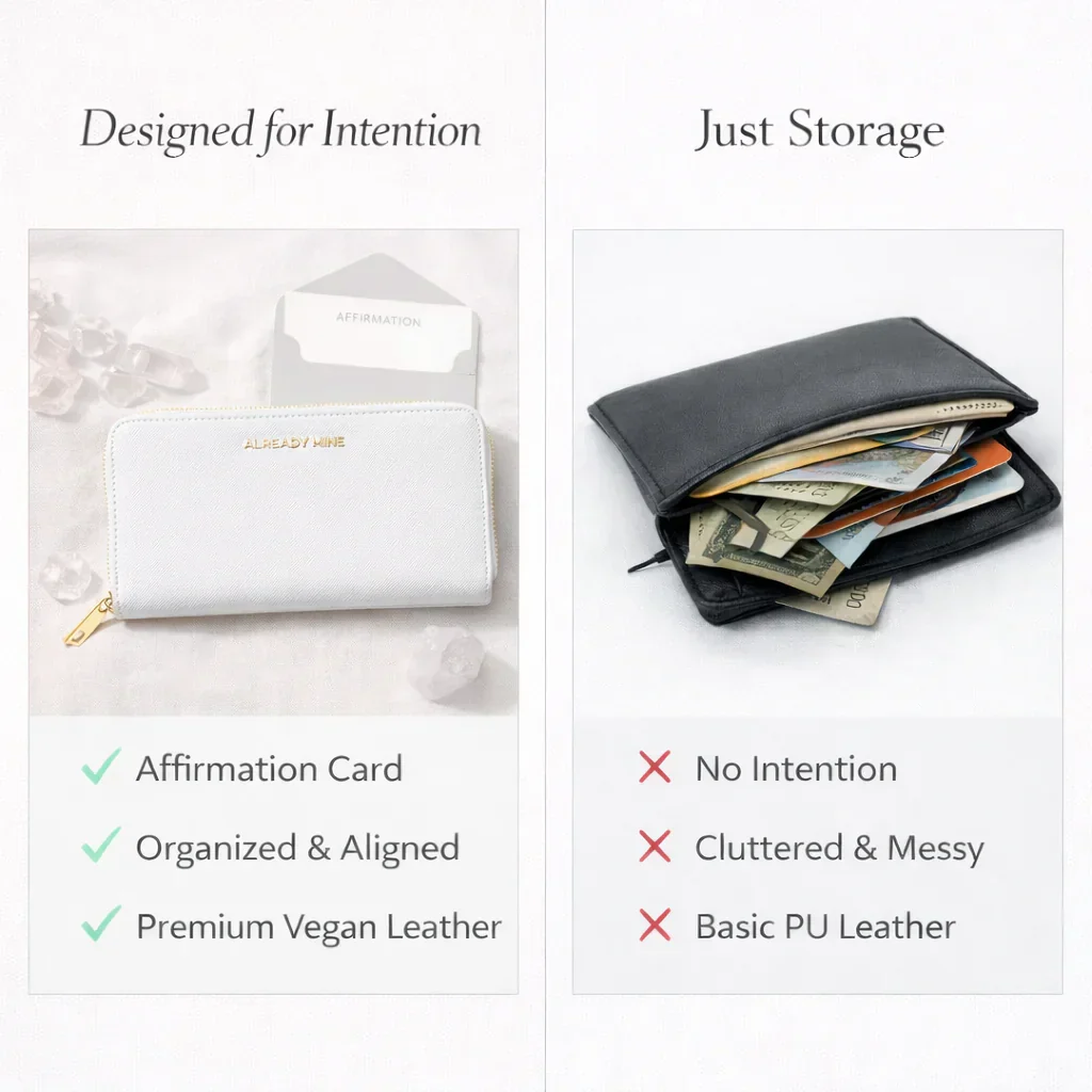 White Manifestation Wallet - Clarity & New Opportunities