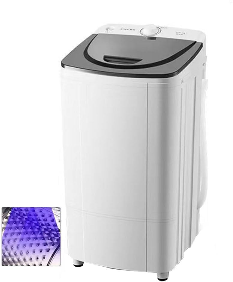 Asciugatrice centrifuga da 10 kg, centrifuga a Risparmio energetico, Luce Blu a 360°, asciugatrice Portatile da 2800 Giri/min, asciugatrice con Scarico a gravità