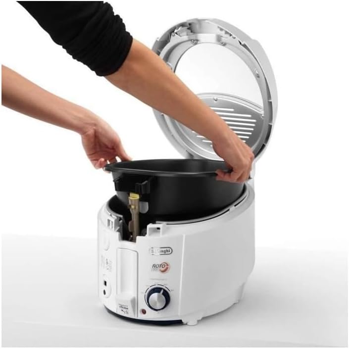 F38436 RotoFry Friggitrice, 1800 W, 1.5 Litri, Plastica, Bianco
