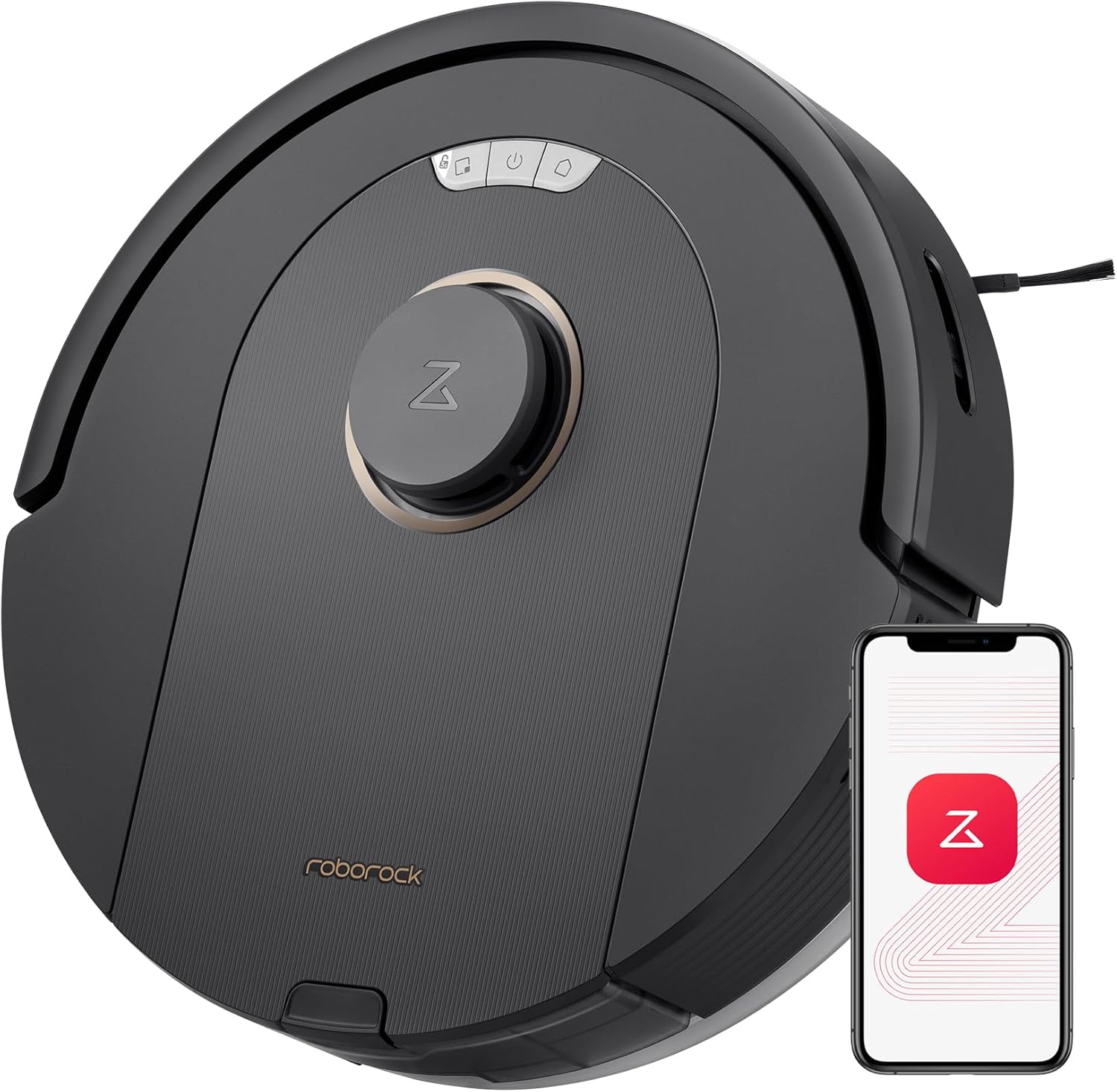 roborock Q7 M5 Robot Aspirapolvere Lavapavimenti con Mappatura, 10.000 Pa, Anti-groviglio, Quantità d'acqua Regolabile per il Lavaggio, Auto Boost sui Tappeti, Controllo APP, Bianco