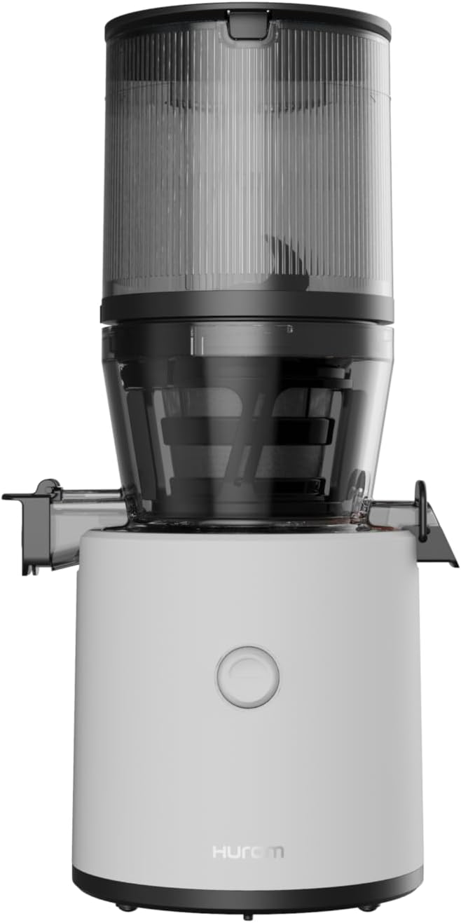 HUROM | Entsafter Gemüse und Obst | Slow Juicer | H320N | Elektrische Kaltpresse | Ruhiger Motor | Leicht zu Reinigen | mit groem Behlter und Siebfilter 2L | 200 Watt | BPA Frei | Schwarz