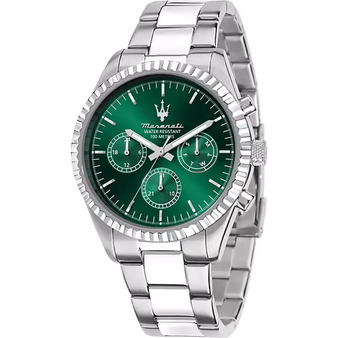 Orologio Maserati Competizione acciaio quadrante verde R8853100044
