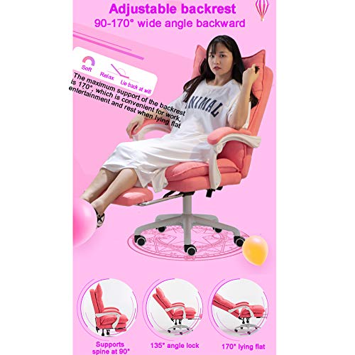 sedia da ufficio sedia da gioco sedia da computer sedia da computer ergonomica sedia da ufficio in pelle PU, sedia da scrivania moderna per ragazze per la casa camera da letto direzionale so : Amazon.it: Casa e cucina