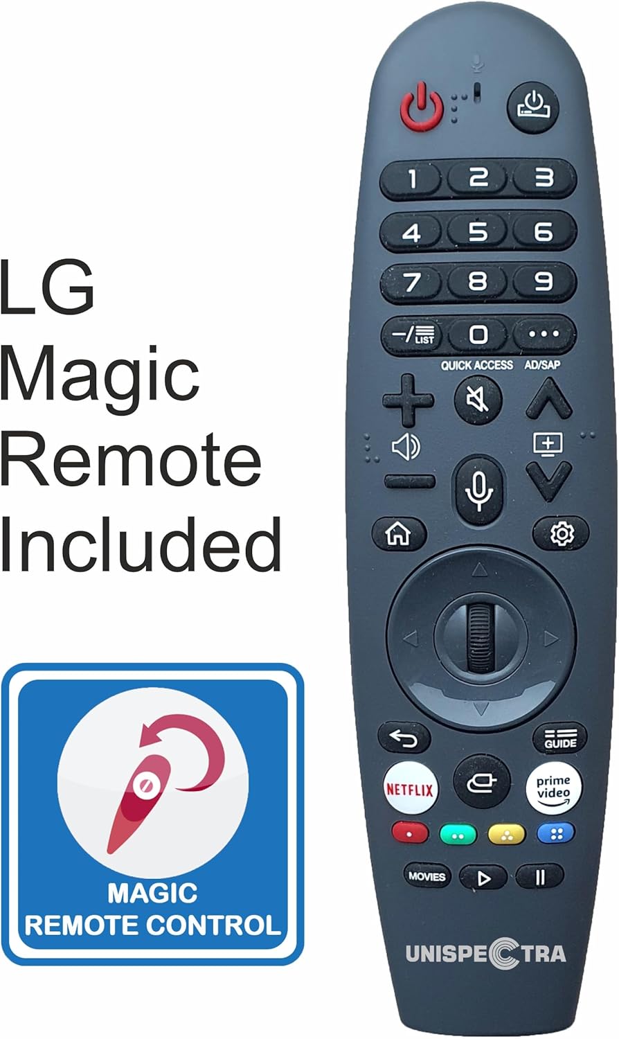 Unispectra® 16“ Smart TV (webOS) Full HD 230V 24V Triple Tuner: Sat, Antenne, Kabel TV, 3xHDMI, 2xUSB, Magic Remote. 12V Fernseher für Wohnmobile, Wohnwagen, LKWs, Lieferwagen, Boote