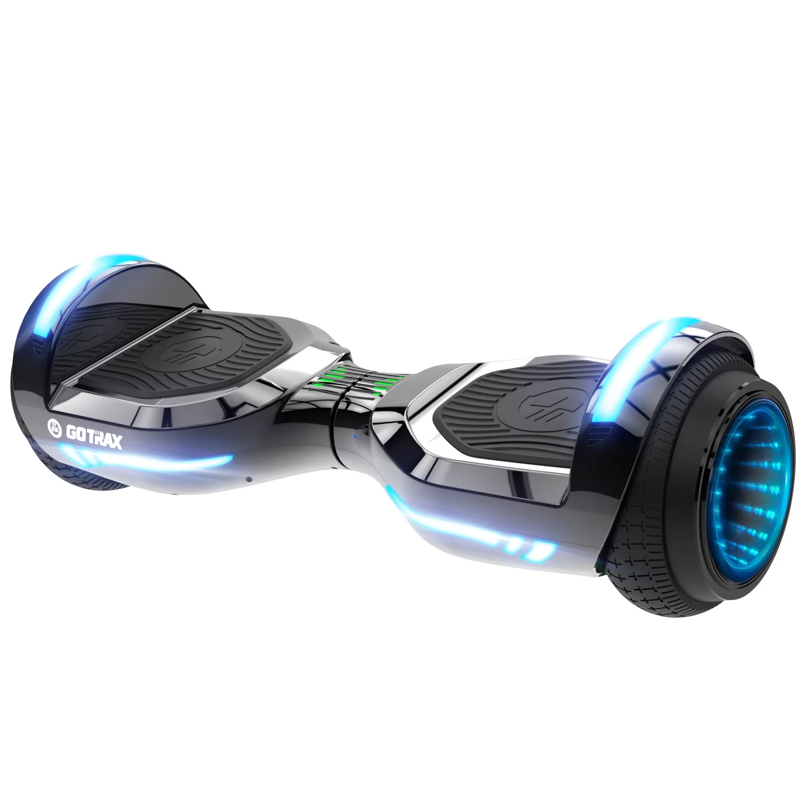 GOTRAX GLIDE PRO Bluetooth Hoverboard, 6.5" Wheels and 7 Colors Lights Self Balancing Scooters for 44 176lbs Kids Adults Silver
